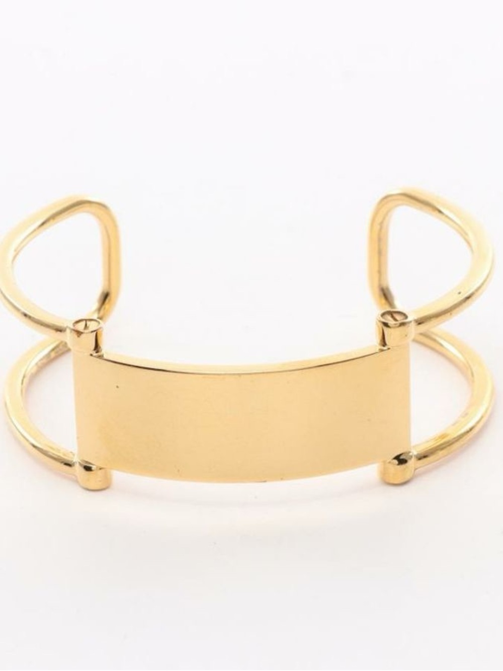 CELINE Gold-Tone Signature Cuff Bracelet - Women's Jewelry